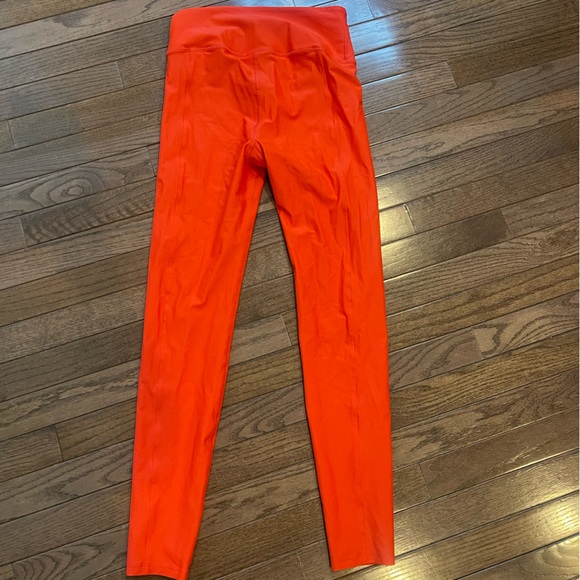 Bright red PE Nation zip front leggings size 6 - Picture 3 of 4